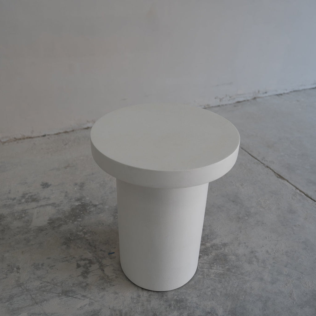 Nook Micro Cement Side Table Perspective View 1
