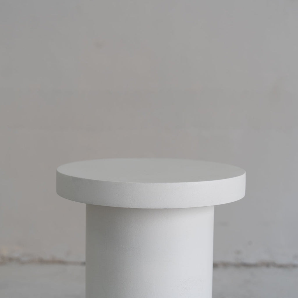 Nook Micro Cement Side Table Perspective View 3