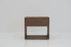 Nord Walnut Bedside Table Front View 3