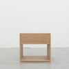 Nord White Oak Bedside Table Front view