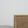 Nord White Oak Bedside Table Front view 2