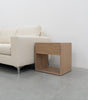 Nord White Oak Bedside Table Front view 8