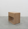 Nord White Oak Bedside Table Side view 2