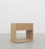 Nord White Oak Bedside Table Side view 3