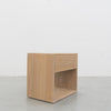 Nord White Oak Bedside Table Side view 5