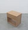 Nord White Oak Bedside Table Side view 9
