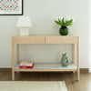 Nordic Ash Console Table Front Perspective View 1
