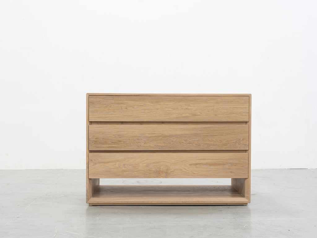 Nordic Oak Chest of Drawers Front View 3