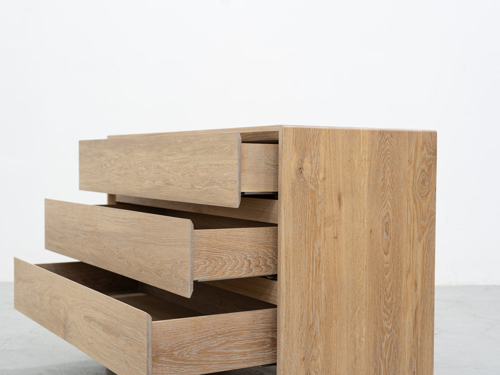 Nordic Oak Chest of Drawers Perspective View 7