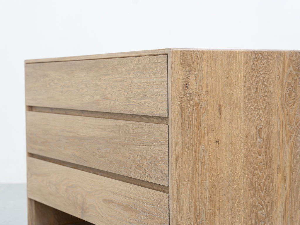 Nordic Oak Chest of Drawers Perspective View 8