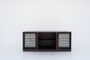 Nordvik Walnut Wine Cabinet Front Internal Perspective View 1