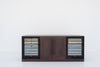 Nordvik Walnut Wine Cabinet Front Perspective View 5