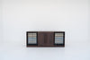 Nordvik Walnut Wine Cabinet Front Perspective View 7