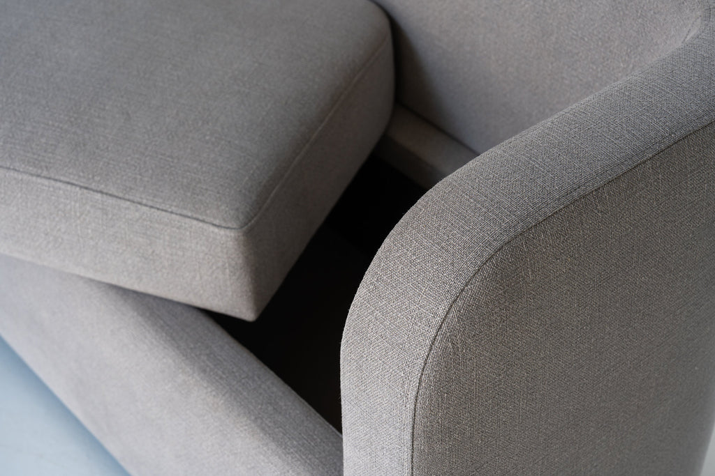 Norr End Of Bed Storage Bench Detailed Fabric Texture View 1