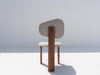 Nova Walnut Dining Chair Back view