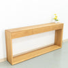 Oak Console Table with Drawers Perspective View 1