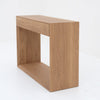 Oak Console table with 2 Drawers Perspective 2