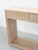 Oak Console table with Drawers Top Detailed Texture View 2