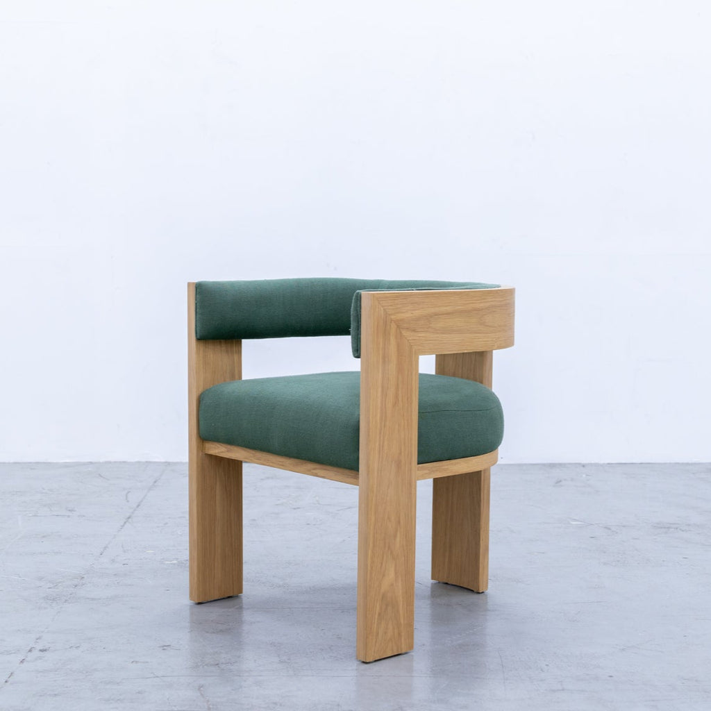 Oak Curved Chair