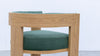 Oak Curved Chair Back view 2
