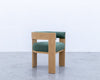 Oak Curved Chair Side view 3