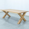 Oak Extendable Dining Table Perspective View 4