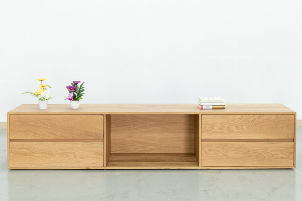 Oak Wood TV Cabinet