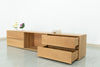 Oak Wood TV Cabinet Side view