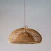 Oasis Dome Rattan Pendant Light Perspective View 2