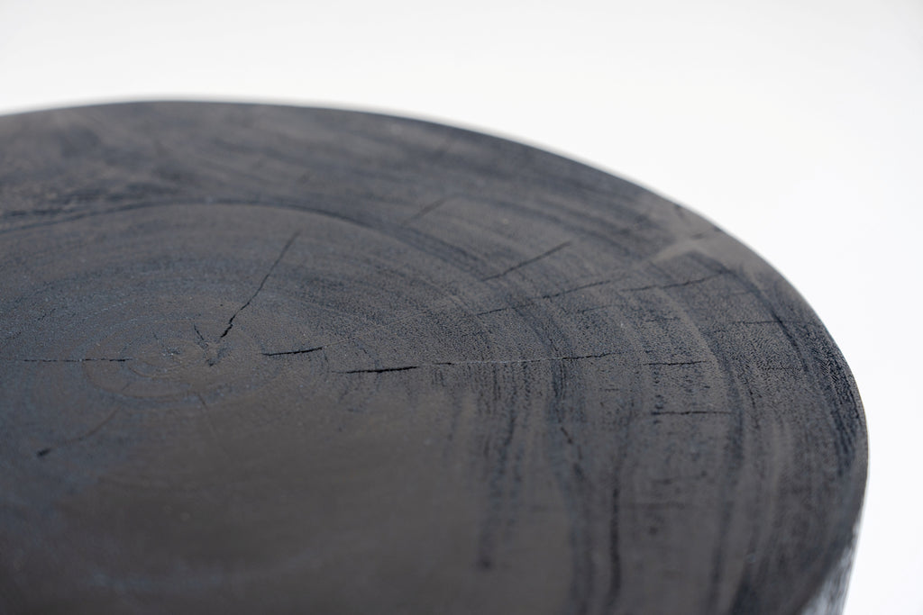 Obsidian Side Table Detailed Texture View 1