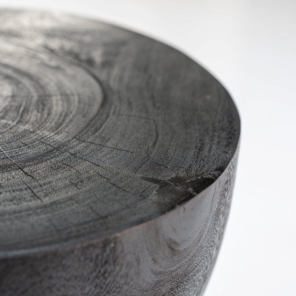 Obsidian Side Table Detailed Texture View 2