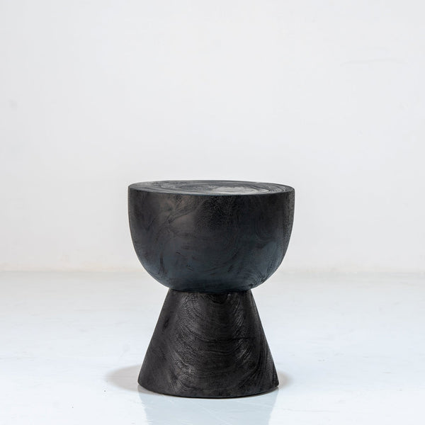 Obsidian Side Table Front Perspective View 1
