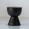 Obsidian Side Table Front Perspective View 3