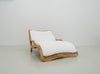 Oceana Wave Teak Lounger Perspective View 2
