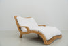 Oceana Wave Teak Lounger Perspective View 5