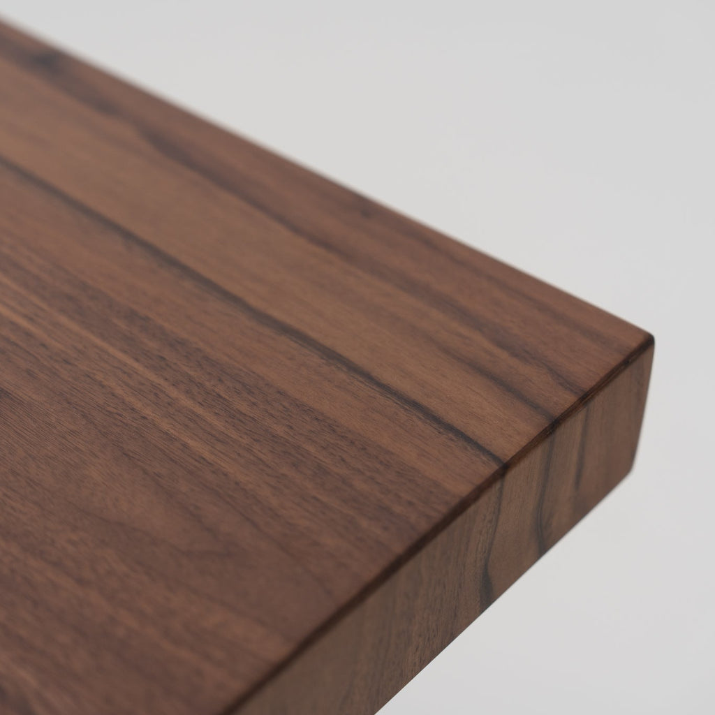 Opus Walnut Dining Table Detailed Top Texture View 1