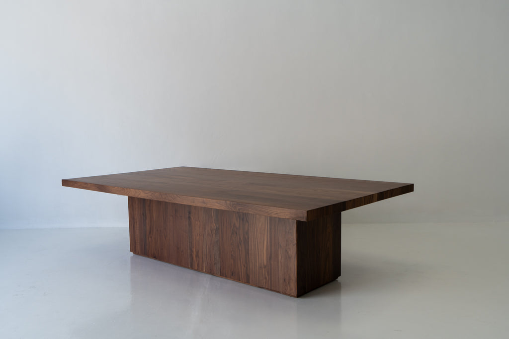 Opus Walnut Dining Table Perspective View 3
