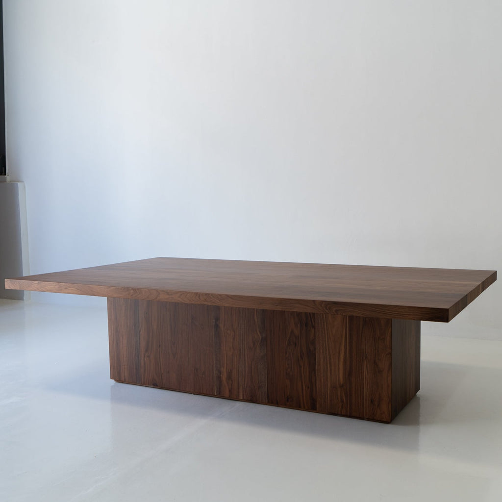 Opus Walnut Dining Table Perspective View 7