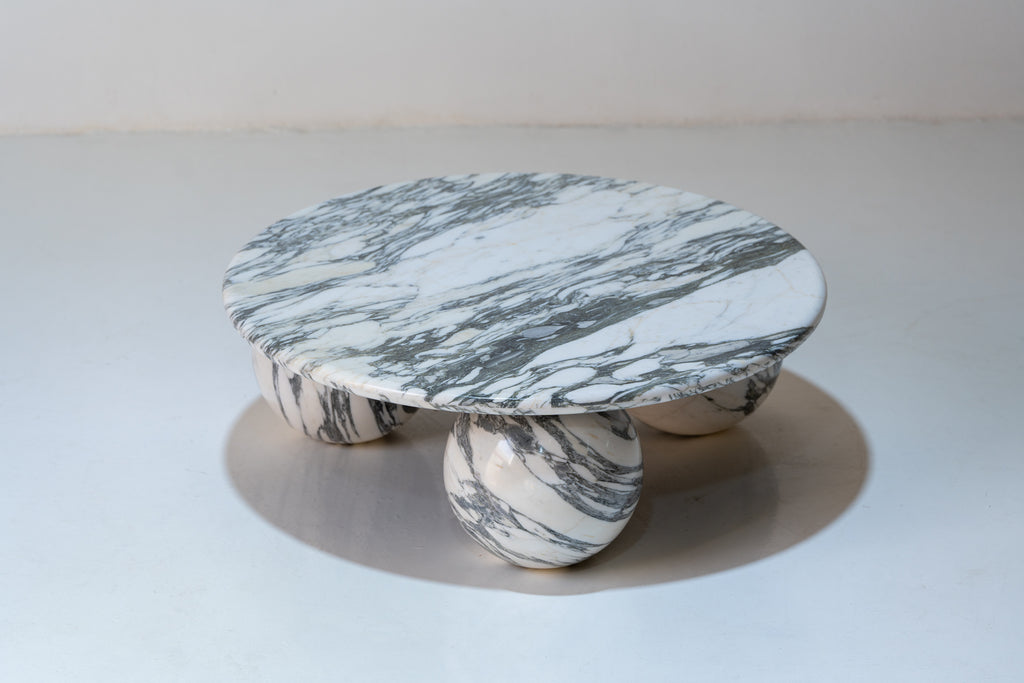 Orbis Marble Coffee Table Detailed Top Texture View 1