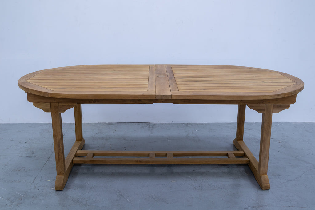 Oval Extendable Garden Dining Table
