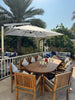Oval Extendable Garden Dining Table Customer Home