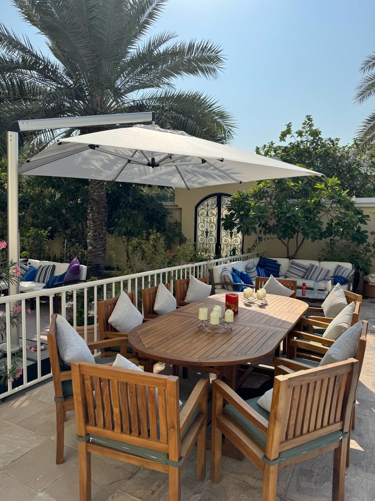 Oval Extendable Garden Dining Table Customer Home