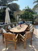 Oval Extendable Garden Dining Table Customer Home