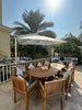 Oval Extendable Garden Dining Table Customer Home