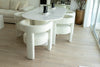 Oval Marble Dining Table Perspective View 10