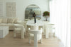 Oval Marble Dining Table Perspective View 9