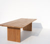 Pacific Outdoor Teak Wood Dining Table Side view