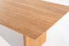 Pacific Outdoor Teak Wood Dining Table Side view