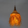 Palm Tassel Rattan Pendant Light Perspective View 3