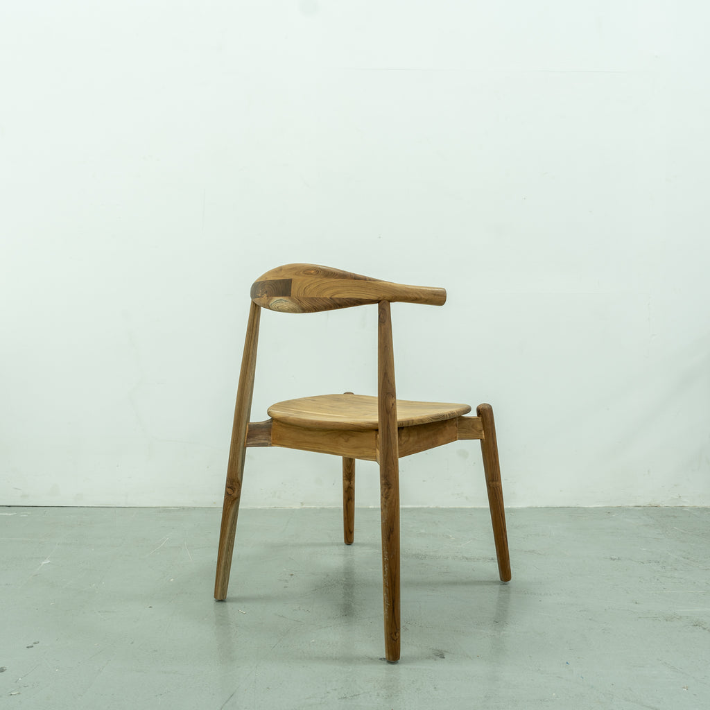 Paris Teak Dining Chair Back view 2
